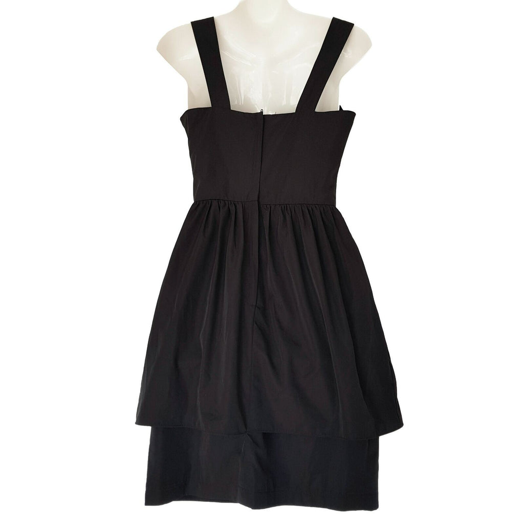 BNWT FORCAST Black Lauren Cupcake Sleeveless Women's Pleated A-Line Dress Size 6