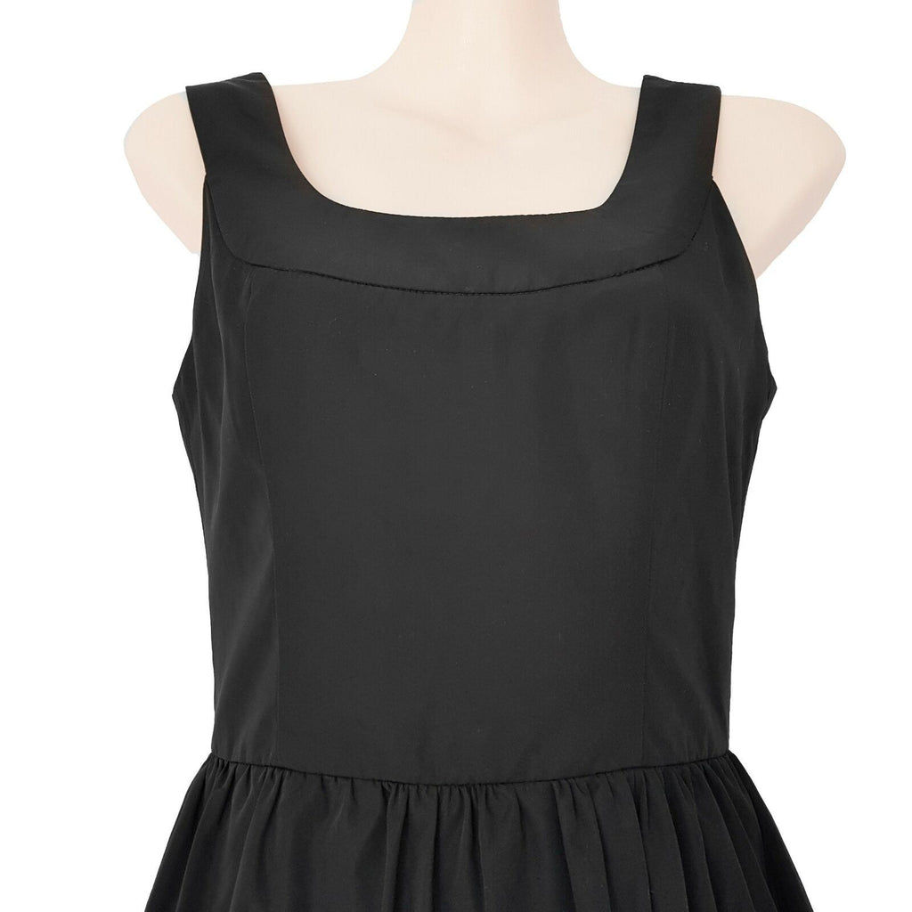BNWT FORCAST Black Lauren Cupcake Sleeveless Women's Pleated A-Line Dress Size 6
