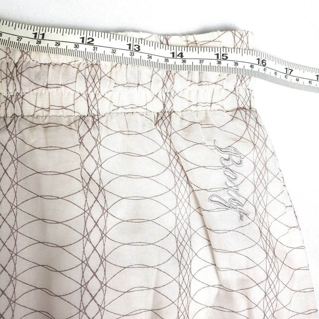 BNWT ROXY Multi-Coloured Pleated Women's Maxi A-Line Skirt Drawstring Size 12