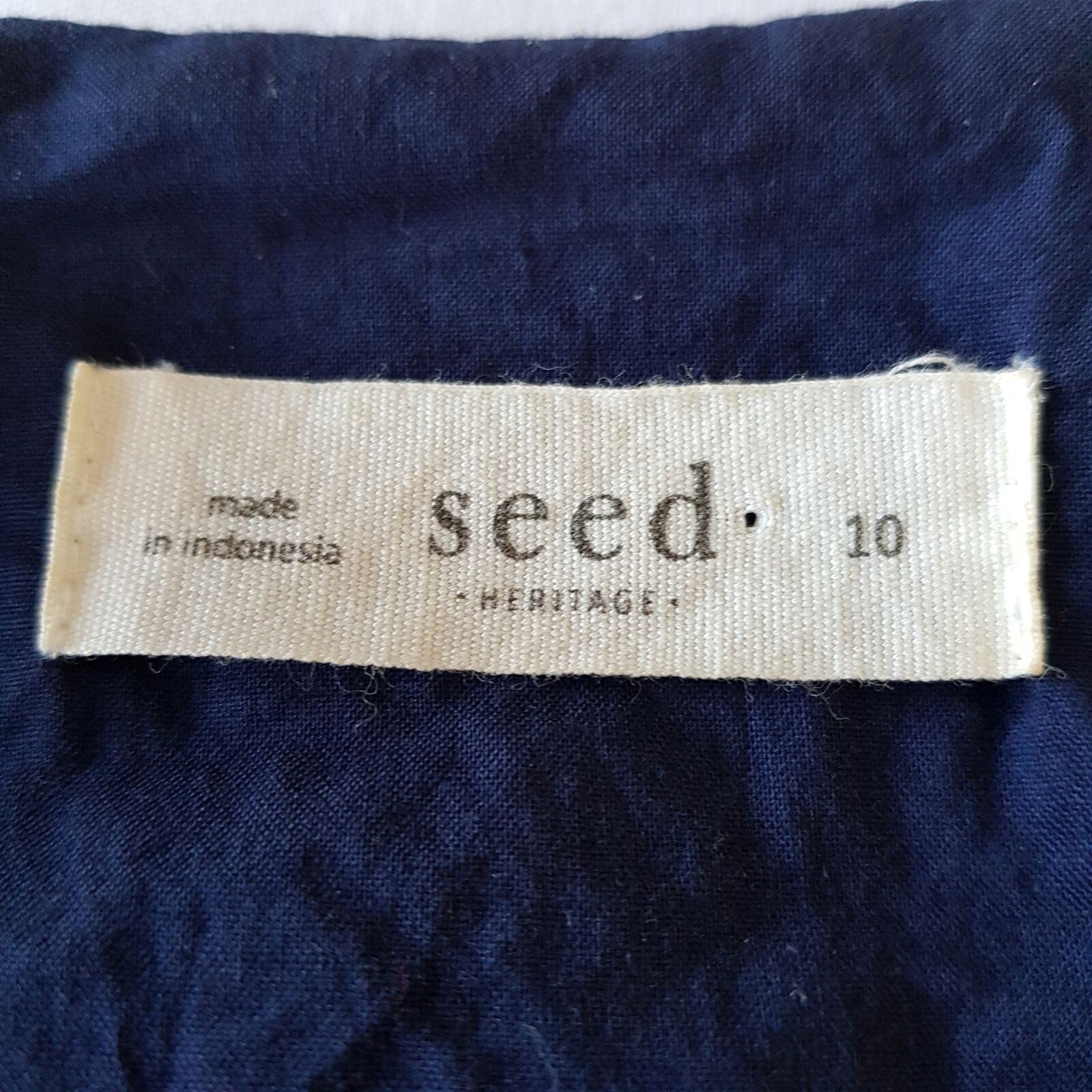 SEED HERITAGE Navy Blue Textured Cutout Sleeveless Ladies A-Line Cocktail Dress