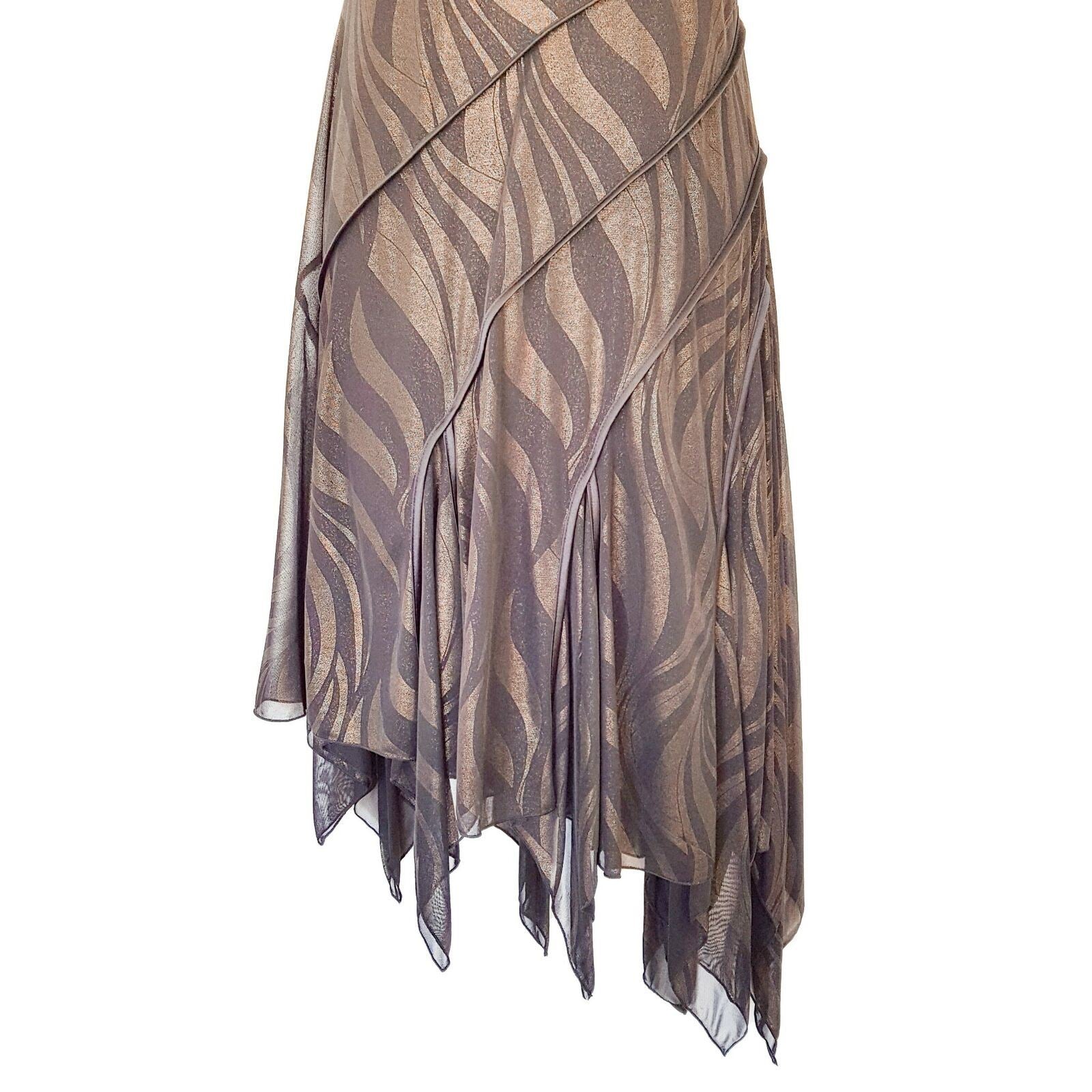 PURPLEPATCH Sexy Black Metallic Gold Asymmetric Women's Strapless Dress Cocktail