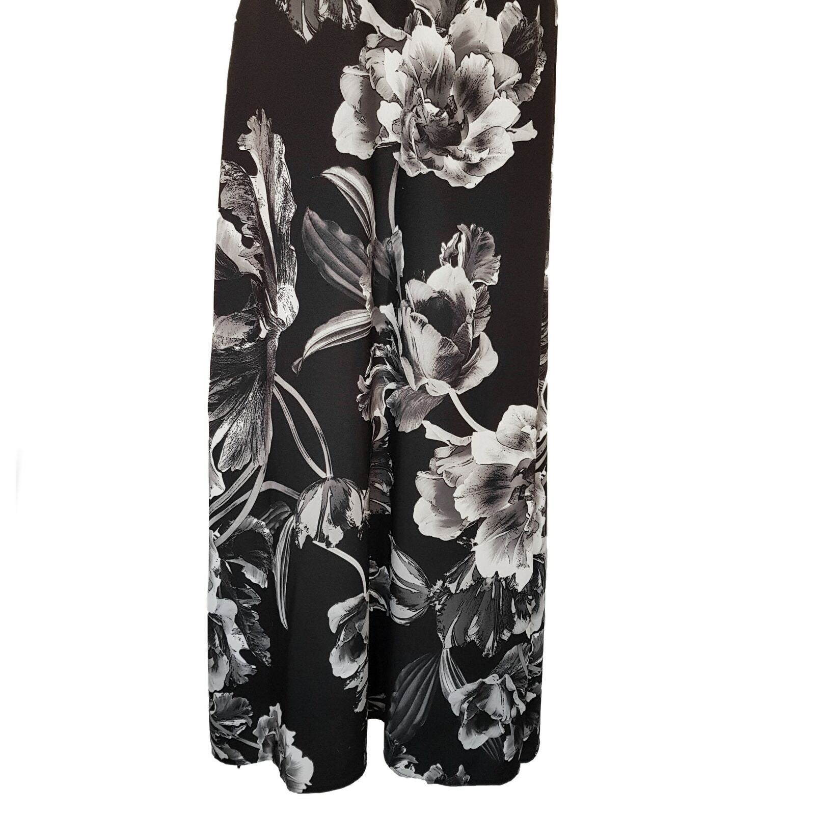 KEEPSAKE More Than This Grey & Black Floral Print Sleeveless Women's Maxi Dress