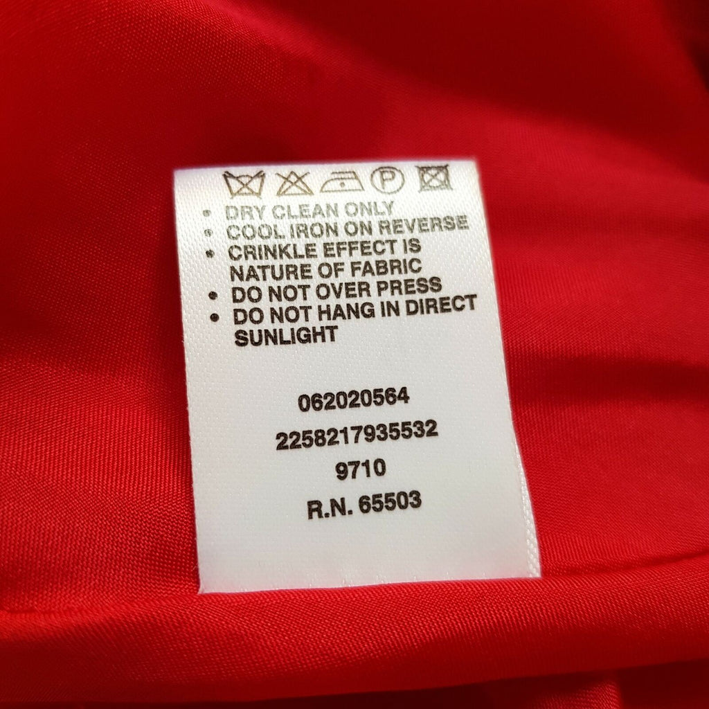 WAREHOUSE Hot Red Sexy Back Silk Ladies Sleeveless Cocktail Sheath Dress V-Neck