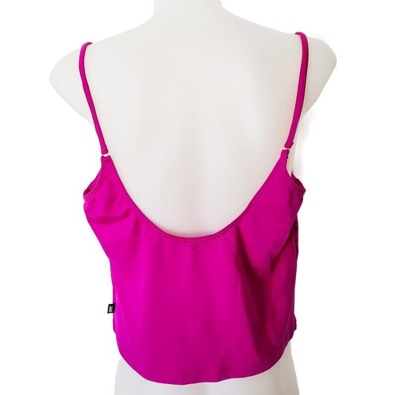 JAG Hot Pink Spaghetti Strap Cropped Tank Top Summer Ladies Swimwear Plus Size