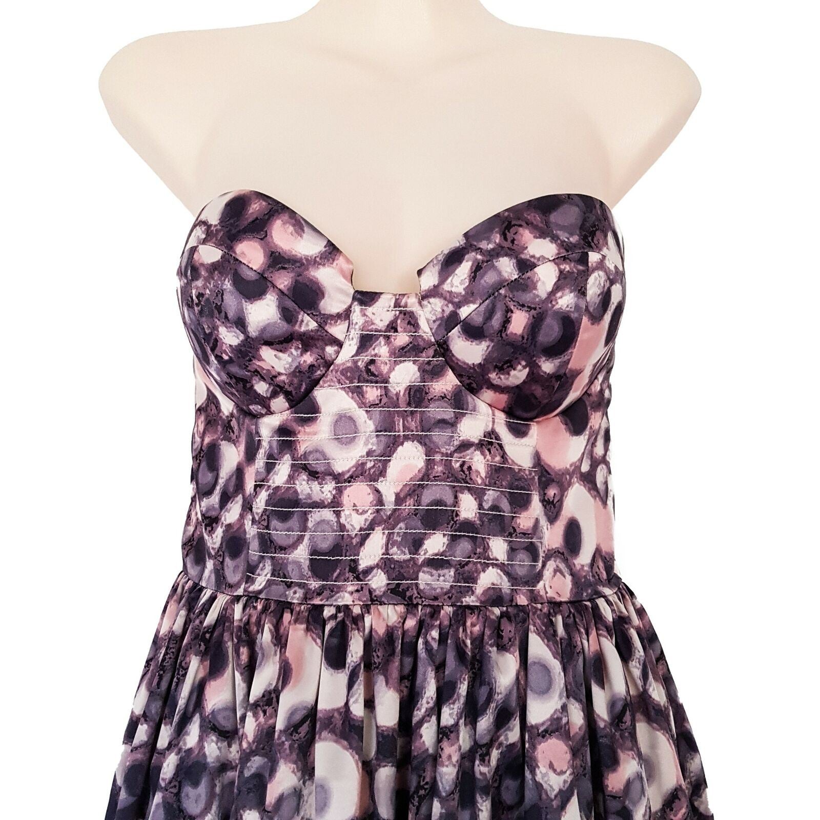 SHEIKE Multi-Coloured Ladies Strapless Cocktail Padded Dress Sweetheart Neckline