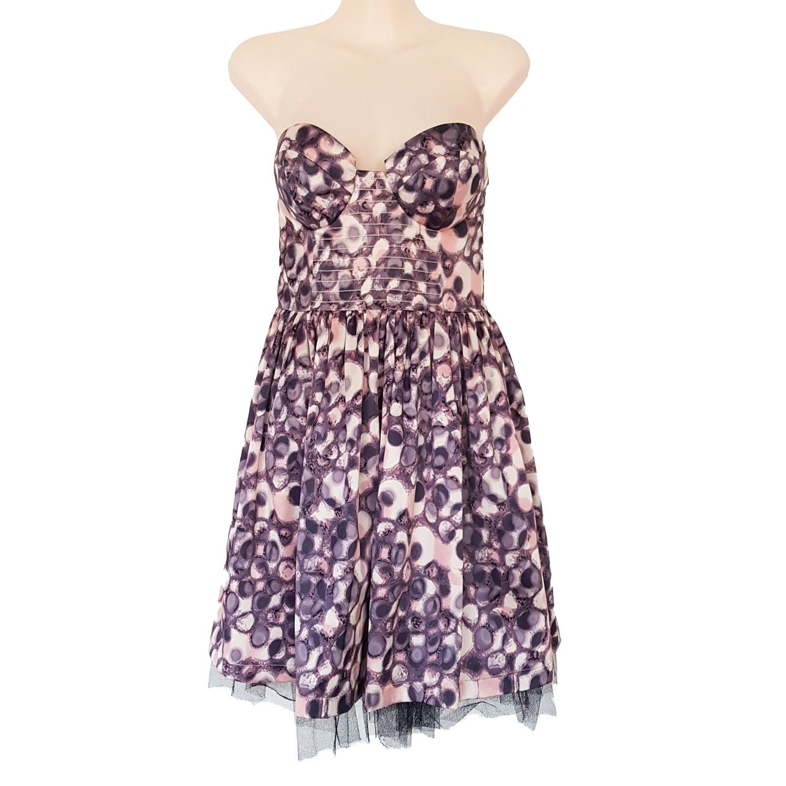 SHEIKE Multi-Coloured Ladies Strapless Cocktail Padded Dress Sweetheart Neckline