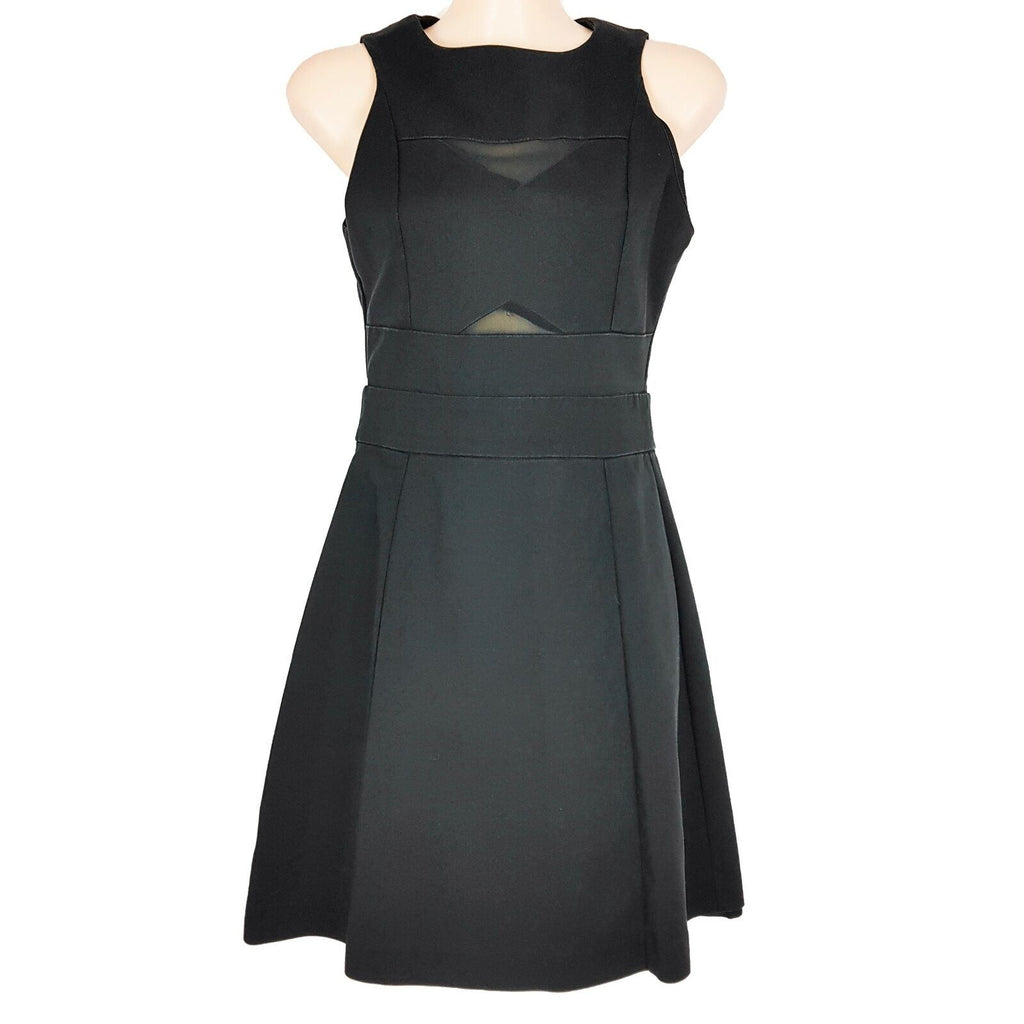 OXFORD Sleeveless Women's A-Line Little Black Dress Silk Cotton Ladies Work Wear