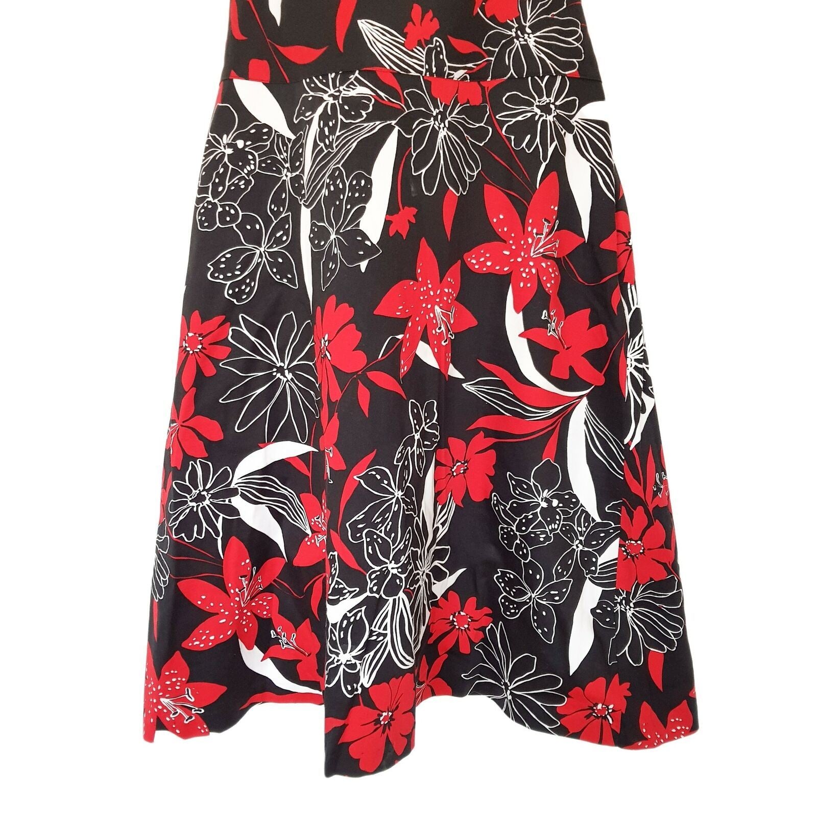 ZARA WOMAN Floral Backless Dress Knee Length Casual Cocktail Party Summer Outfit