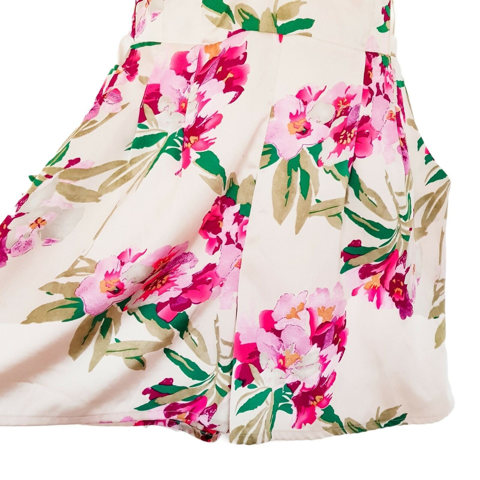 BARDOT Floral Satin Jumpsuit Romper Playsuit Summer Cocktail Party Sweetheart