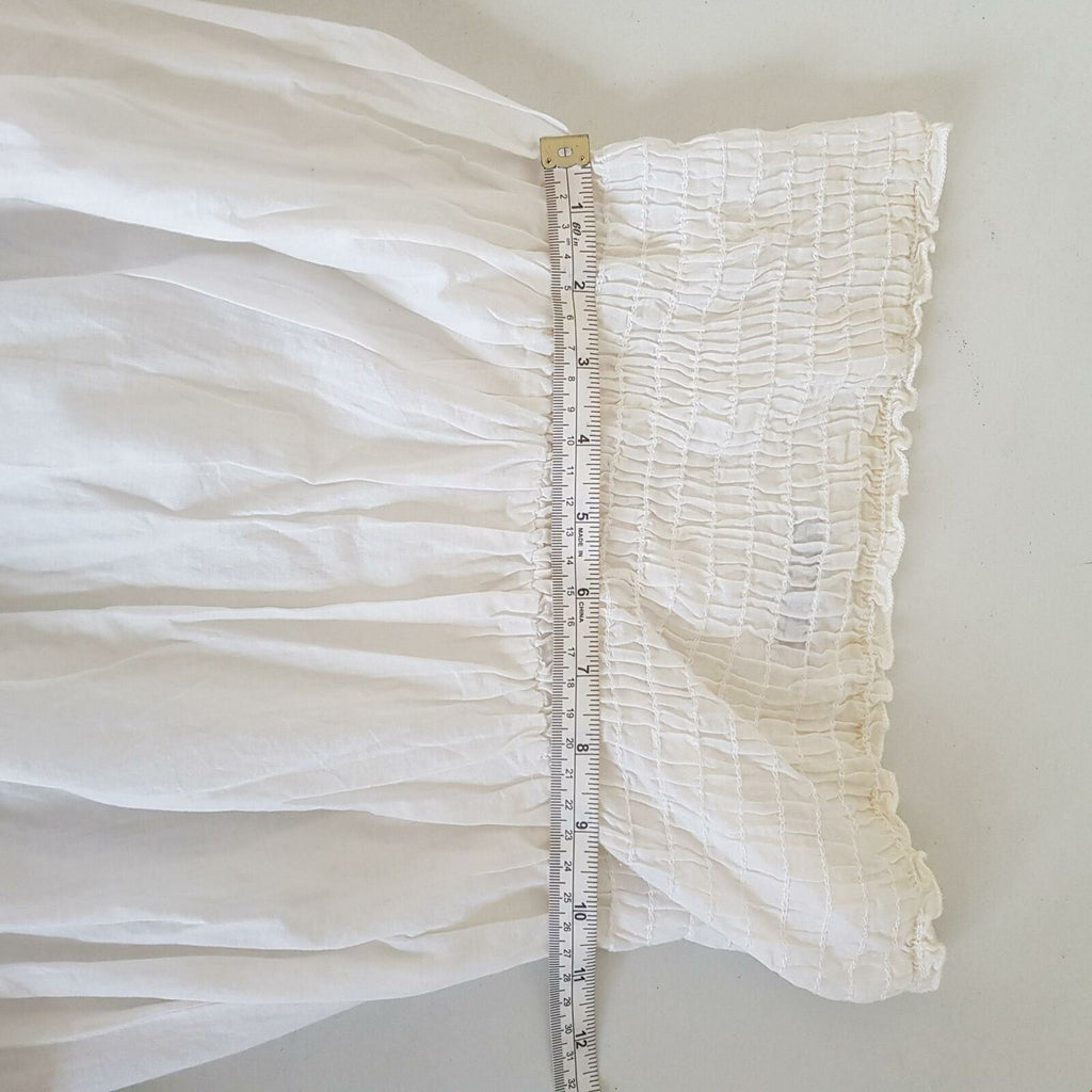 Pilgrim Tube Strapless Women's Mini Dress A-Line Smocked Floral Embroidered Lace