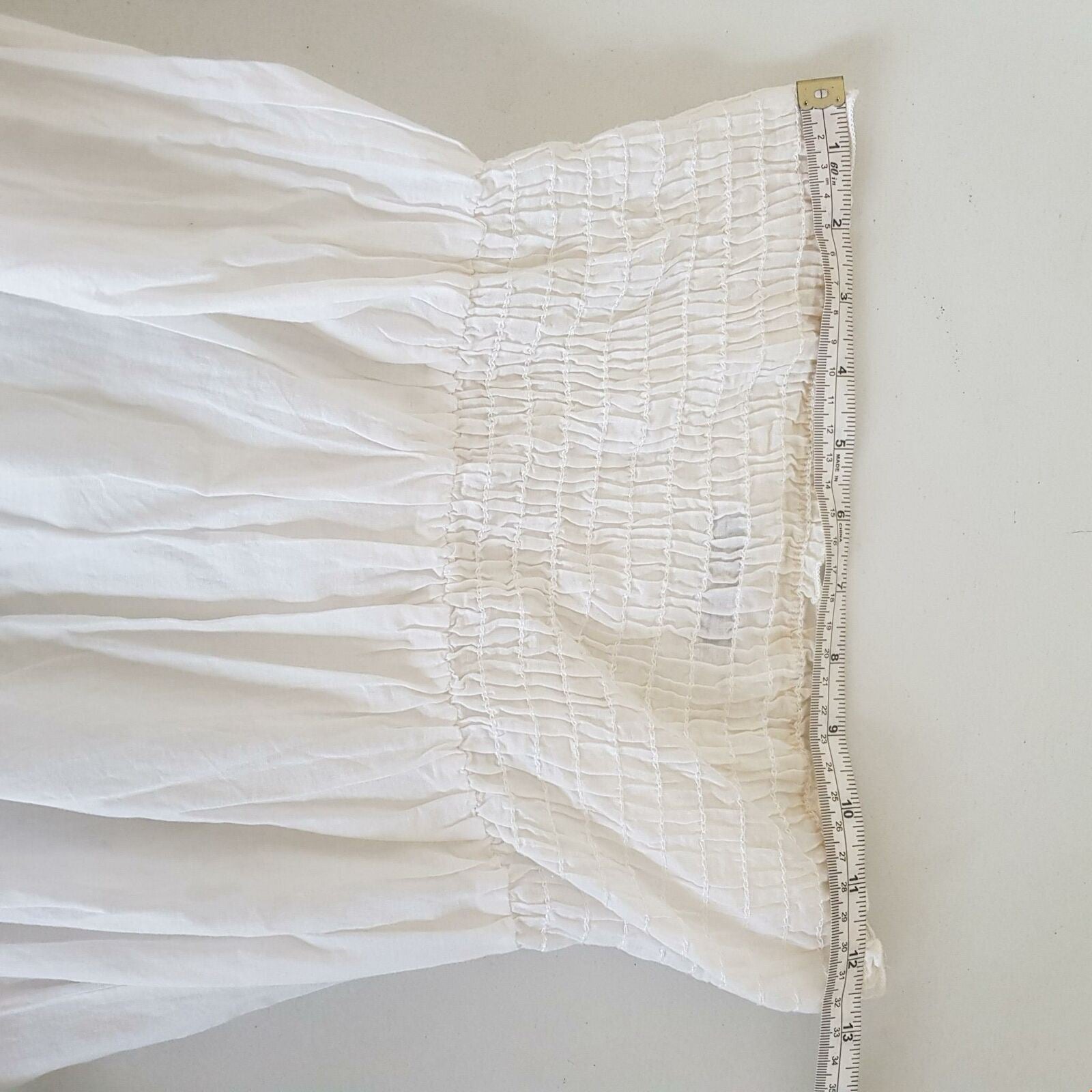 Pilgrim Tube Strapless Women's Mini Dress A-Line Smocked Floral Embroidered Lace