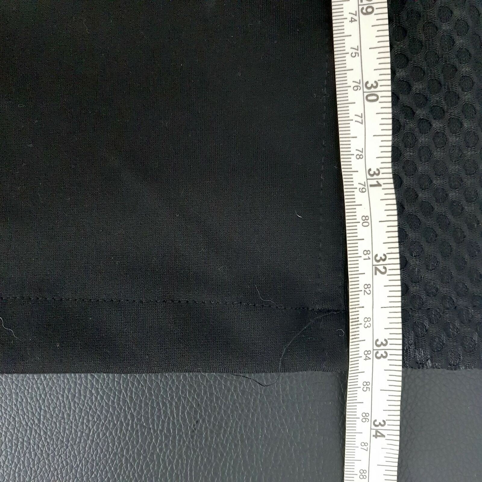 Forcast Little Black Dress Sheath Textured Pencil Cap Sleeve Work Business Party