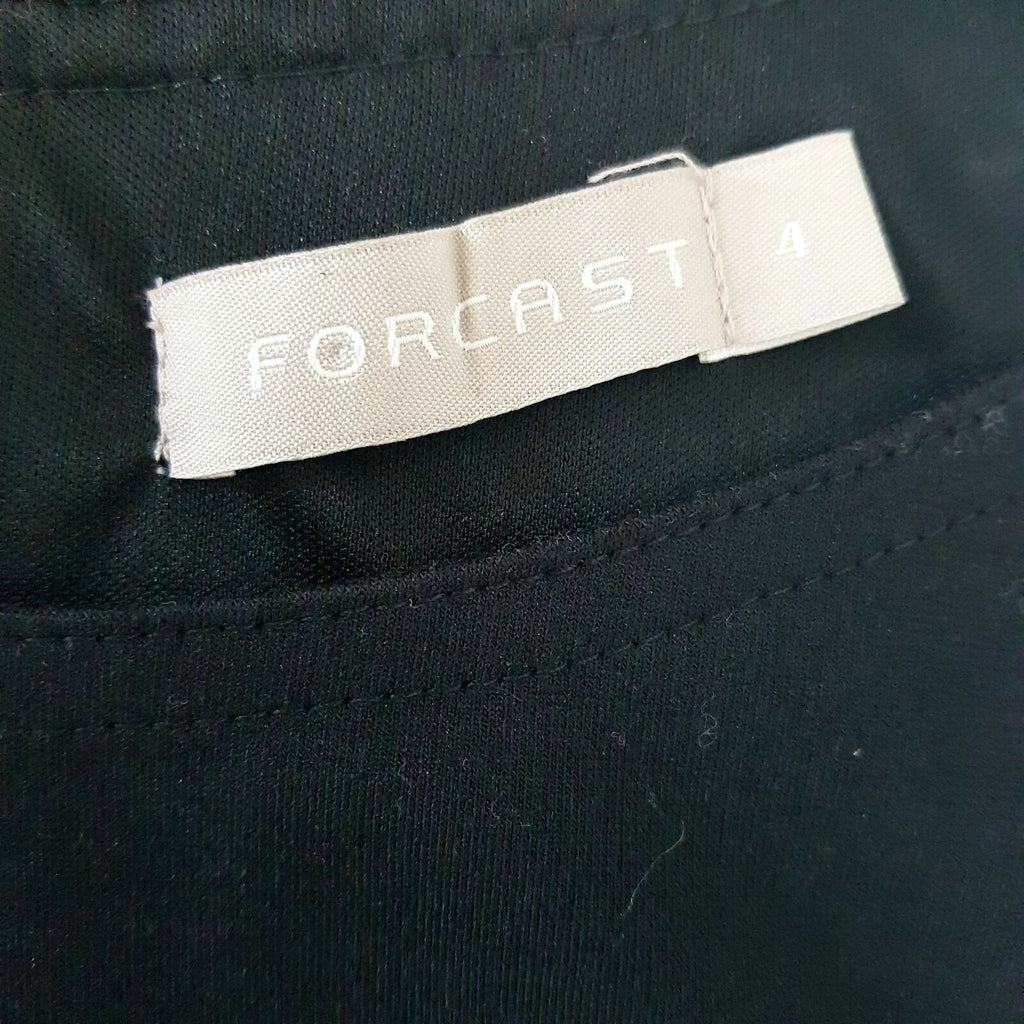 Forcast Little Black Dress Sheath Textured Pencil Cap Sleeve Work Business Party