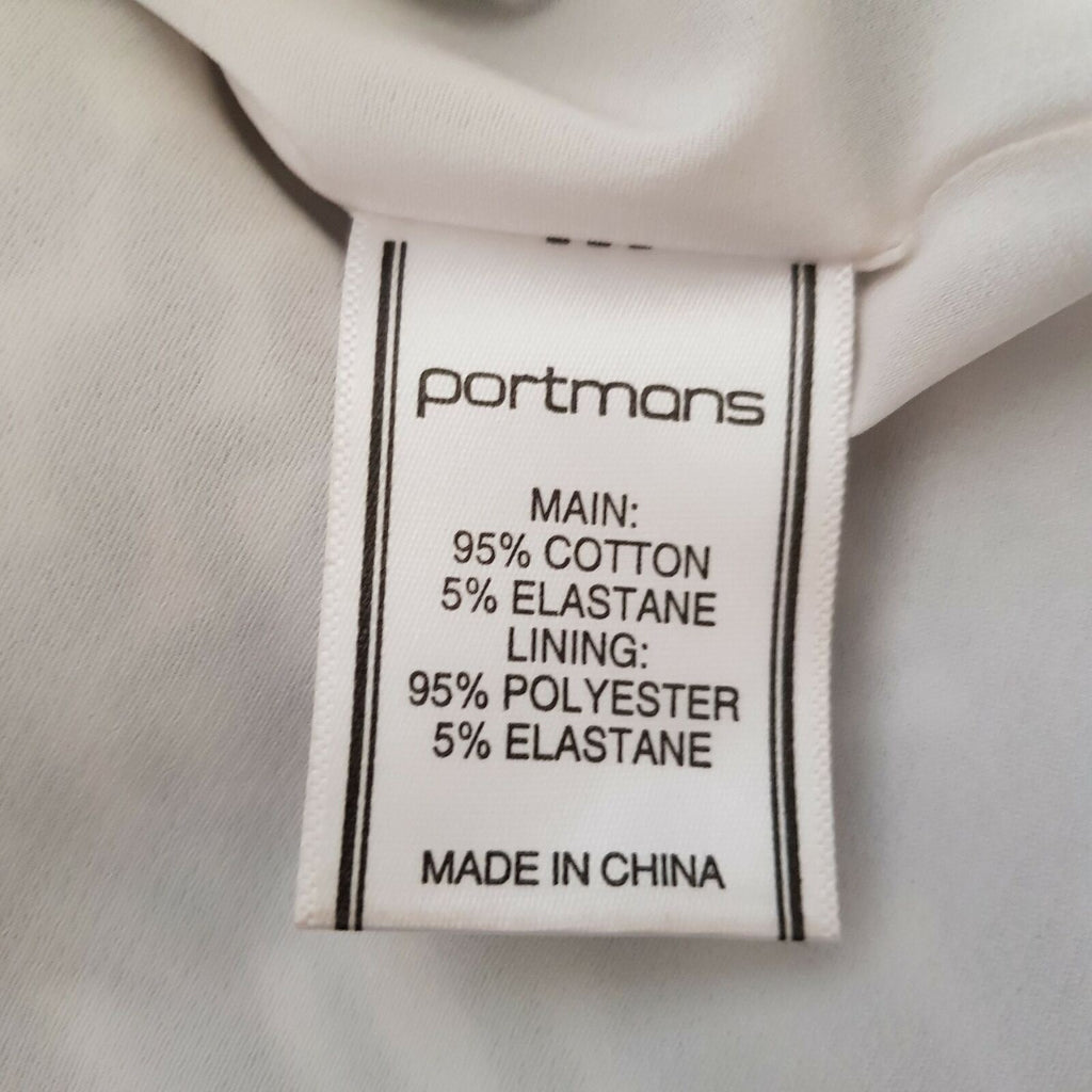 PORTMANS Work Party Pencil Skirt Black White Geometric Patterned Abstract Art