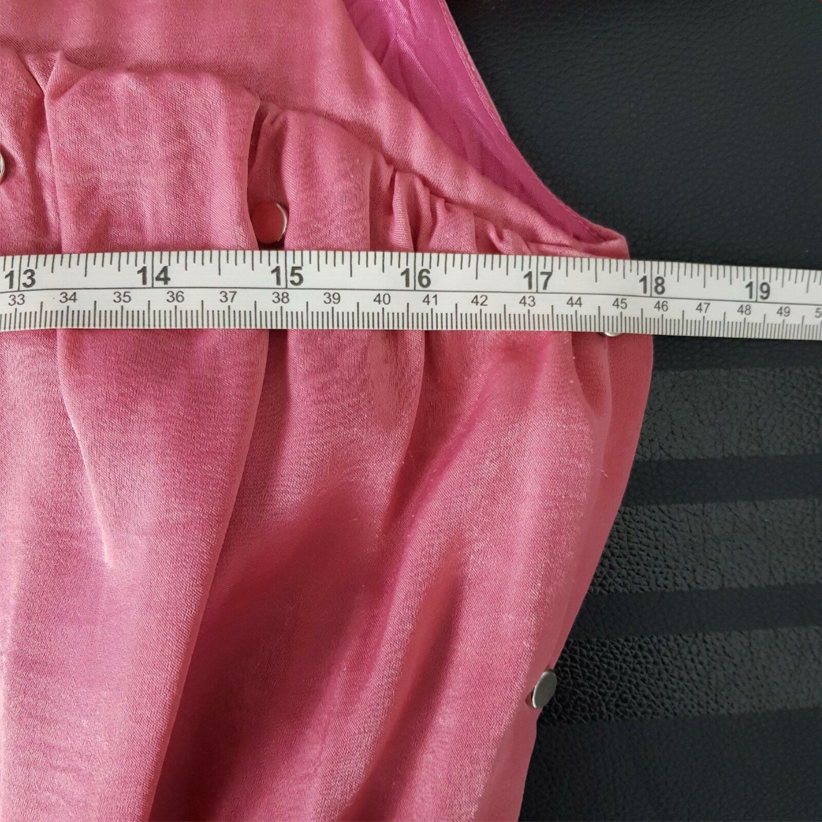 SMITH & MILES Australia Pink Satin Sleeveless Sheath Designer Dress Party Classy