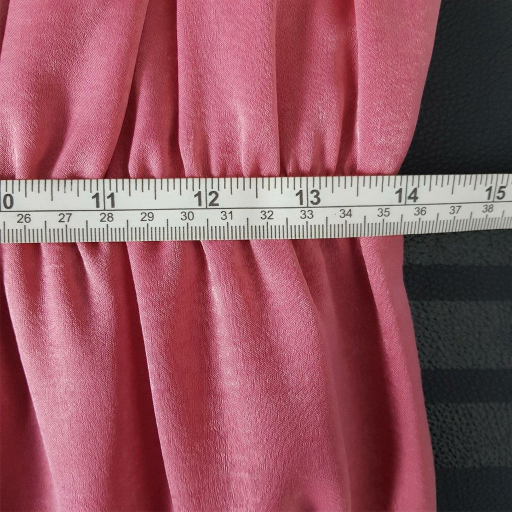 SMITH & MILES Australia Pink Satin Sleeveless Sheath Designer Dress Party Classy