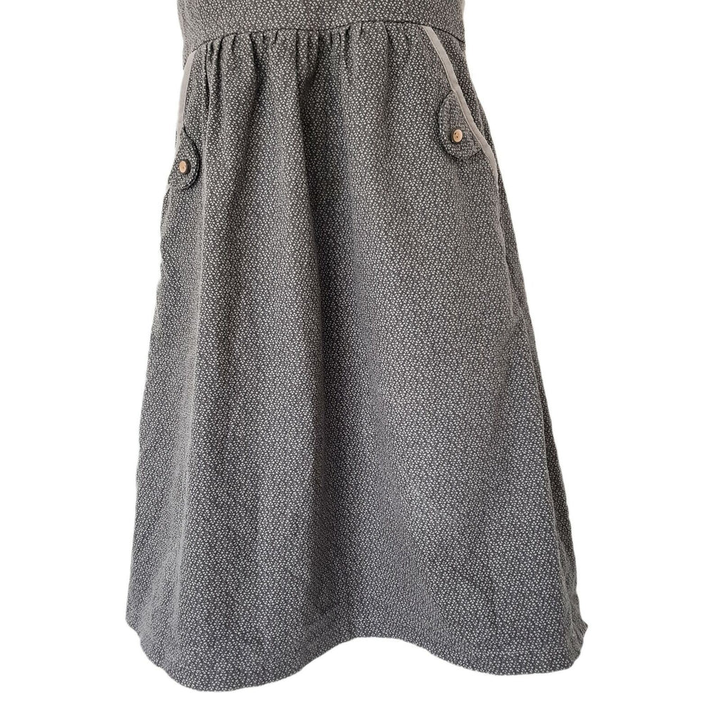 KINDLING Cute Country Style Doll Grey A-Line Floral Dress Anime Cosplay Costume