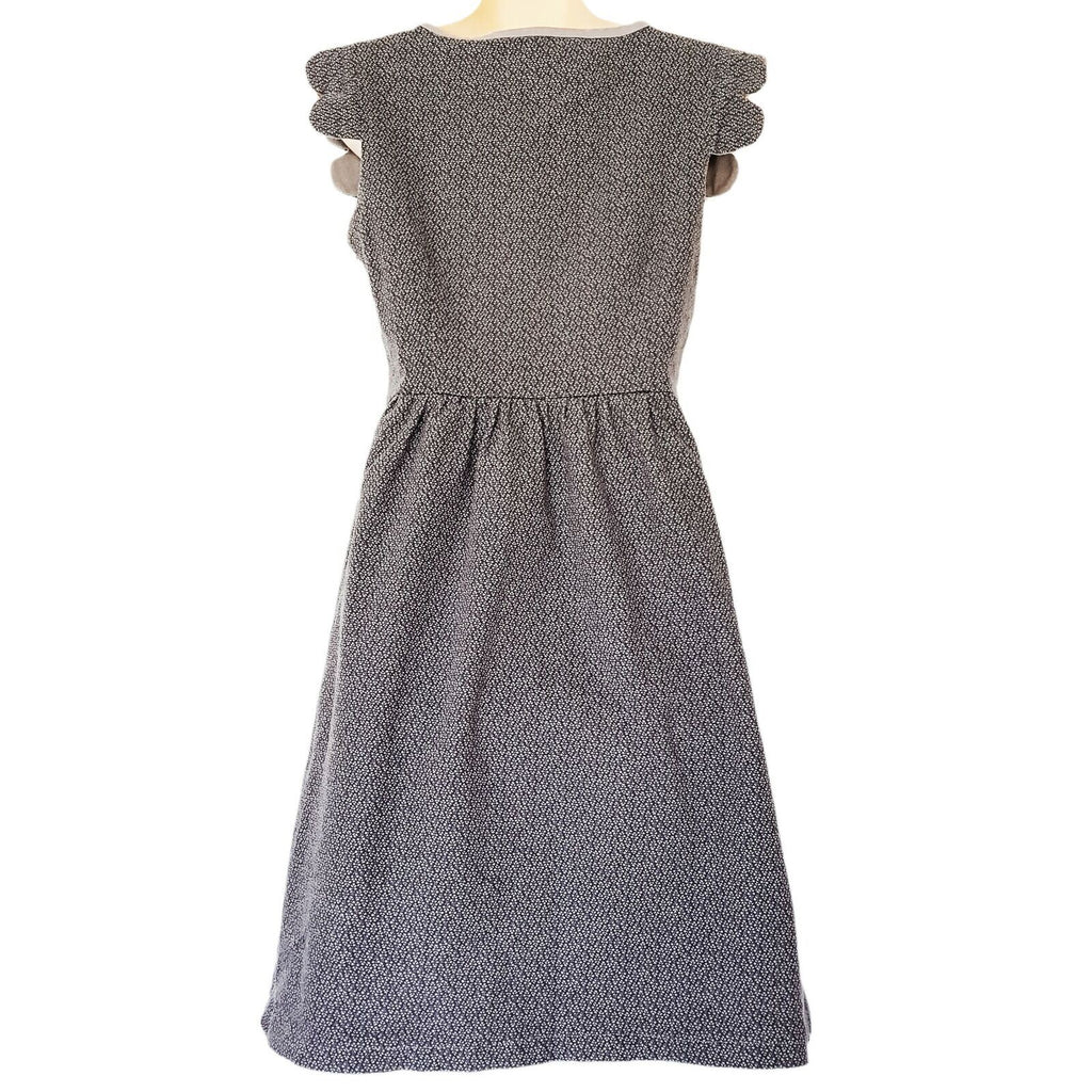 KINDLING Cute Country Style Doll Grey A-Line Floral Dress Anime Cosplay Costume
