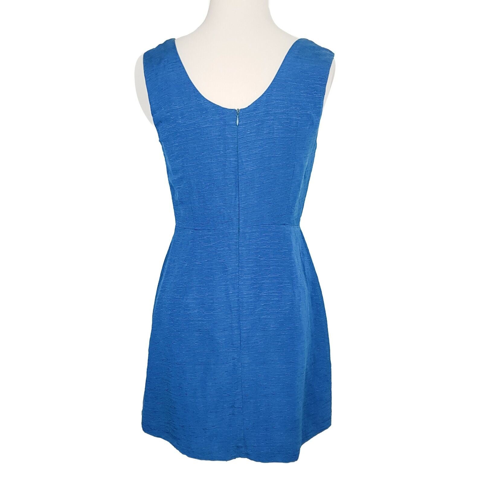 Pilgrim Peacock Dress Silk Linen Blue Green Shimmer Classy Party Designer Dress