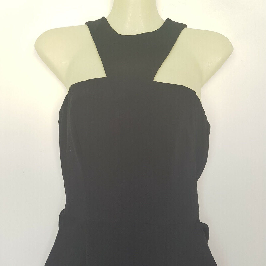 PILGRIM Glass Heart Dress Elegant Black Women's Midi Little Black Dress Halter
