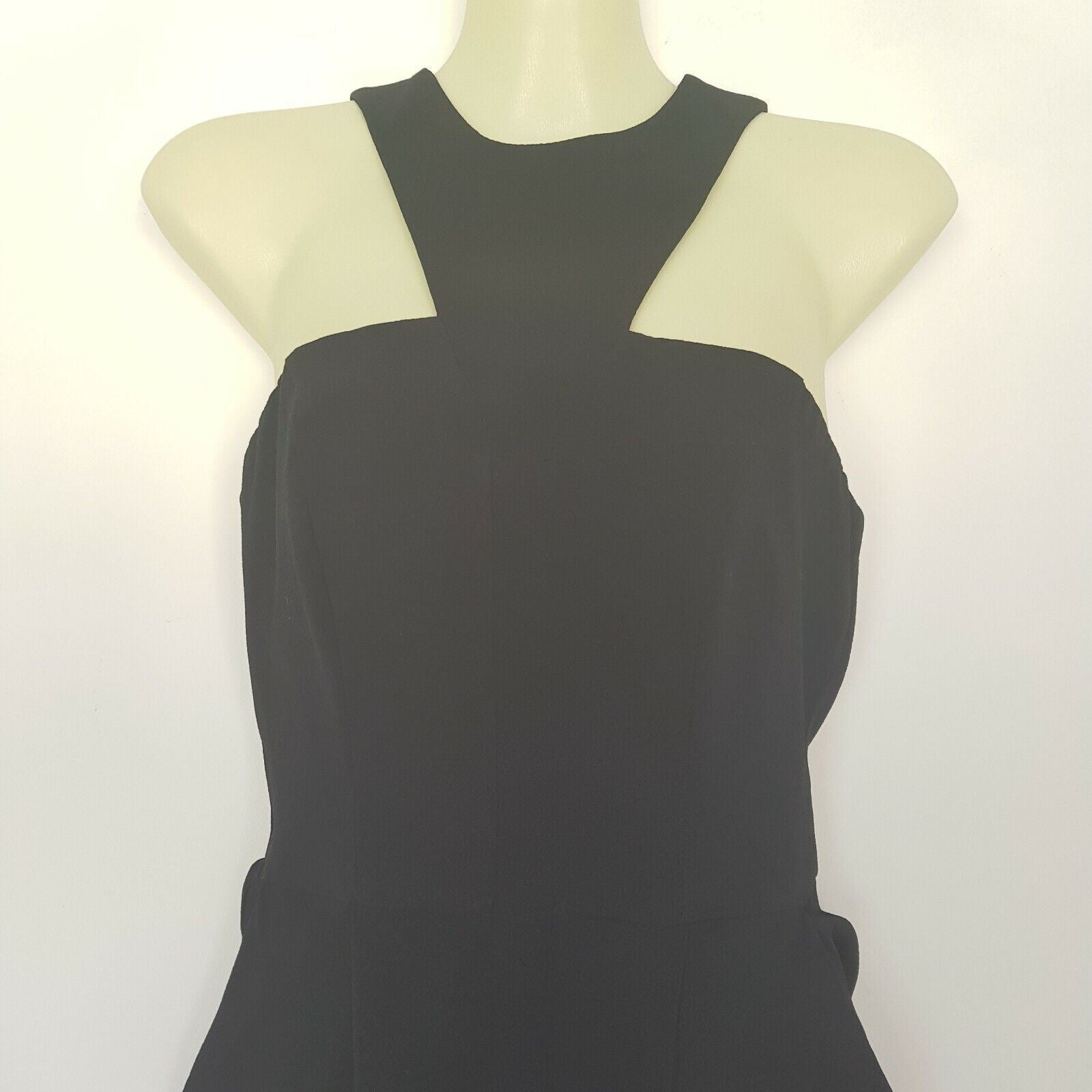 PILGRIM Glass Heart Dress Elegant Black Women's Midi Little Black Dress Halter