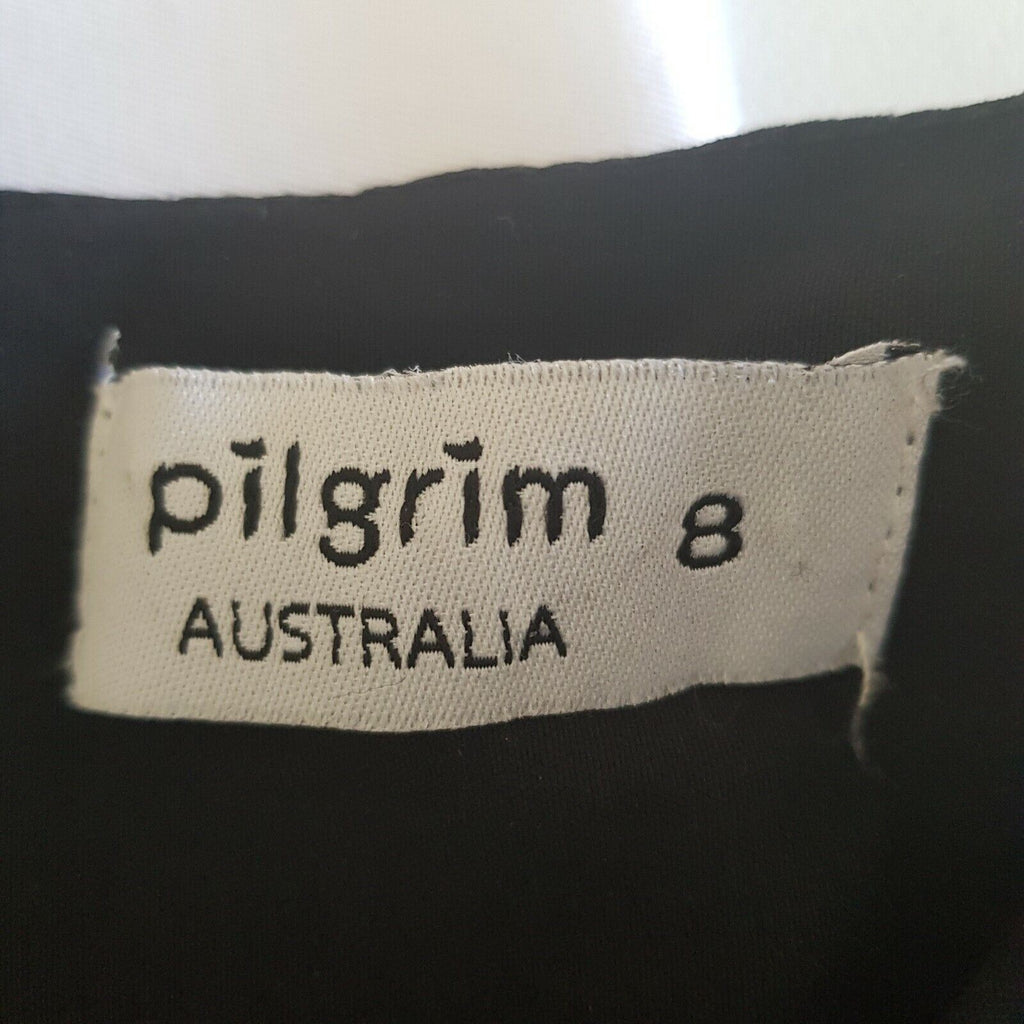 PILGRIM Glass Heart Dress Elegant Black Women's Midi Little Black Dress Halter