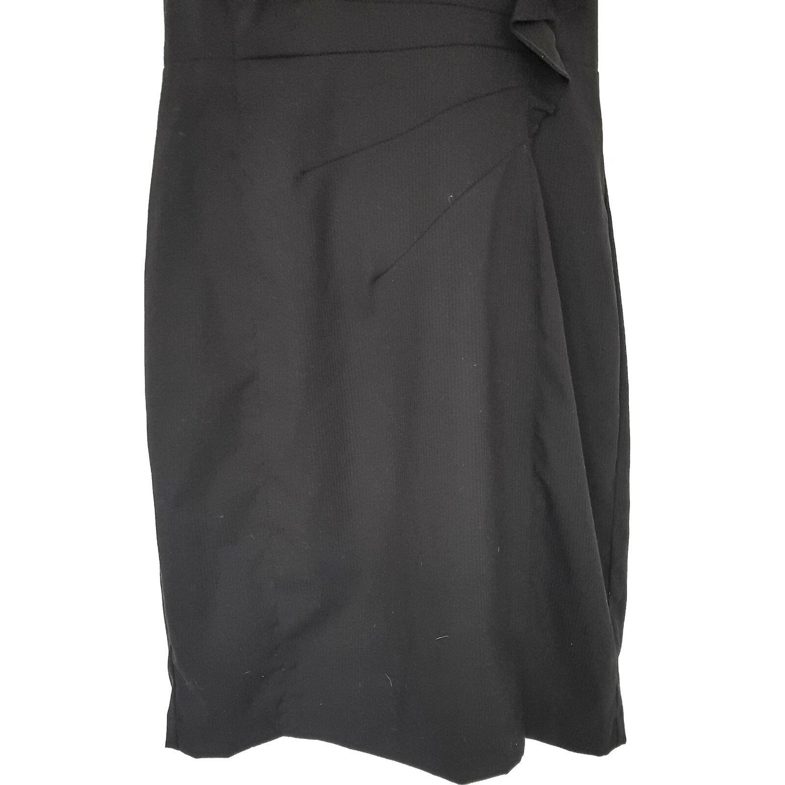 PORTMANS Women's Knee Length Black Dress Sleeveless Formal Work Business Wear