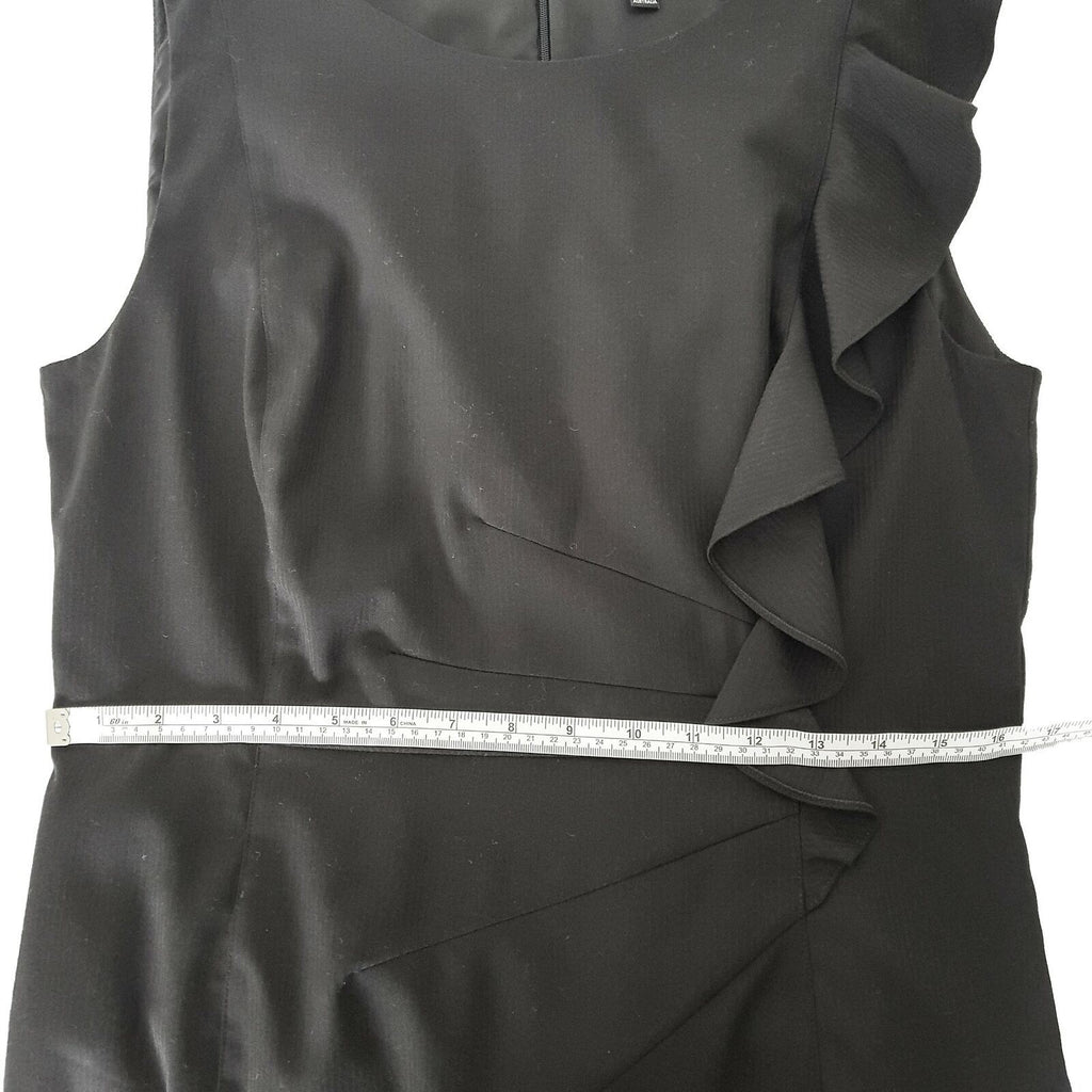 PORTMANS Women's Knee Length Black Dress Sleeveless Formal Work Business Wear