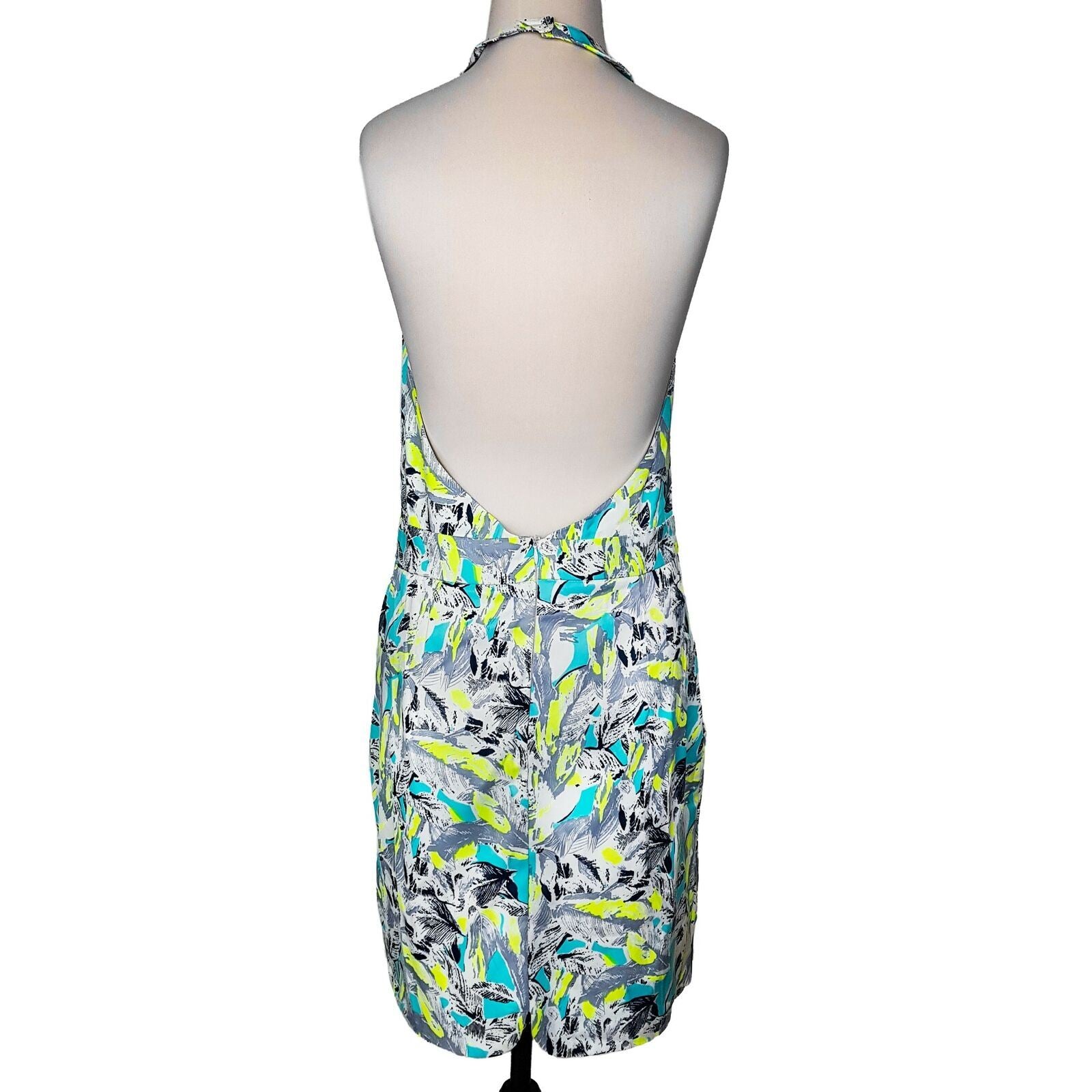 White Closet Tropical Mini Shift Dress Tropical Bright Fluoro Sexy Party Summer