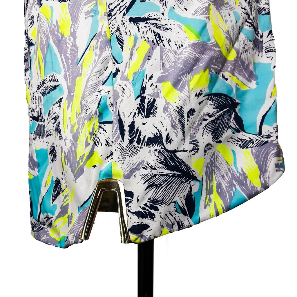 White Closet Tropical Mini Shift Dress Tropical Bright Fluoro Sexy Party Summer