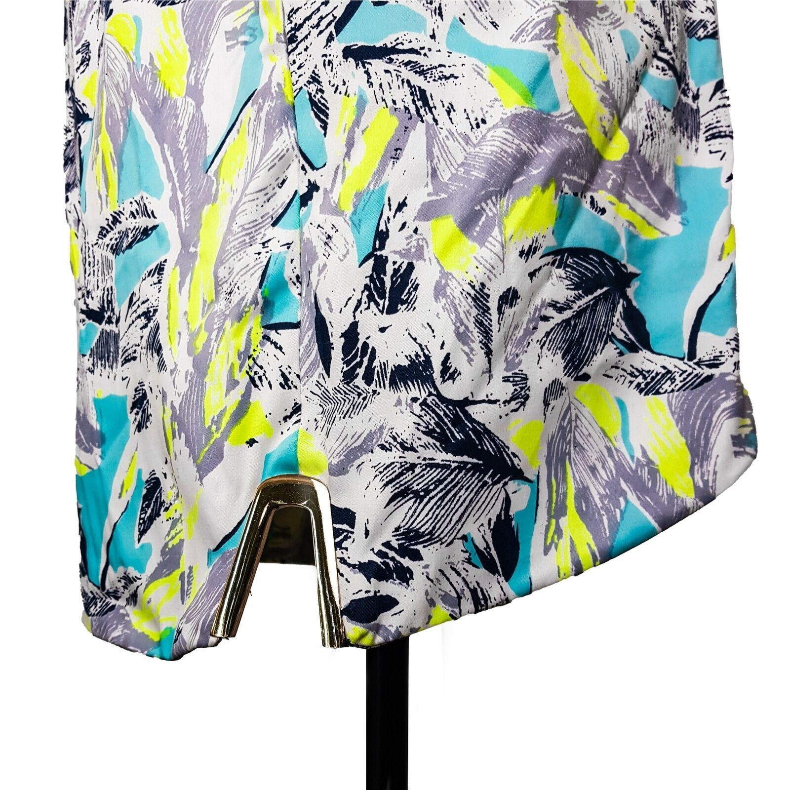 White Closet Tropical Mini Shift Dress Tropical Bright Fluoro Sexy Party Summer