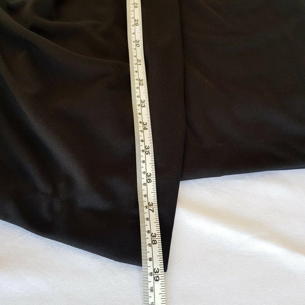 COUNTRY ROAD Black Midi Pencil Dress Size Small Half Sleeve Closure Workwear