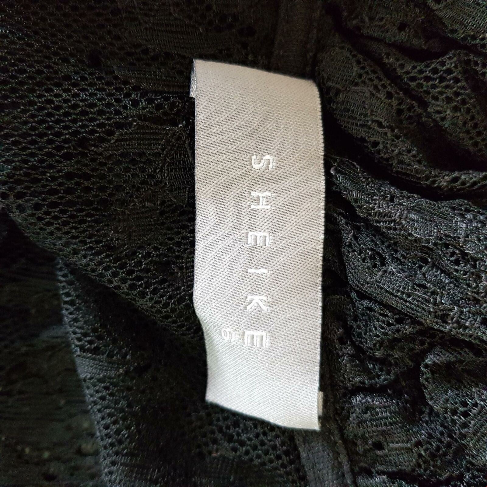 Sheike Peplum Ruffled Deep V-Neck Top Sleeveless Black Lace Smocked Waist Blouse