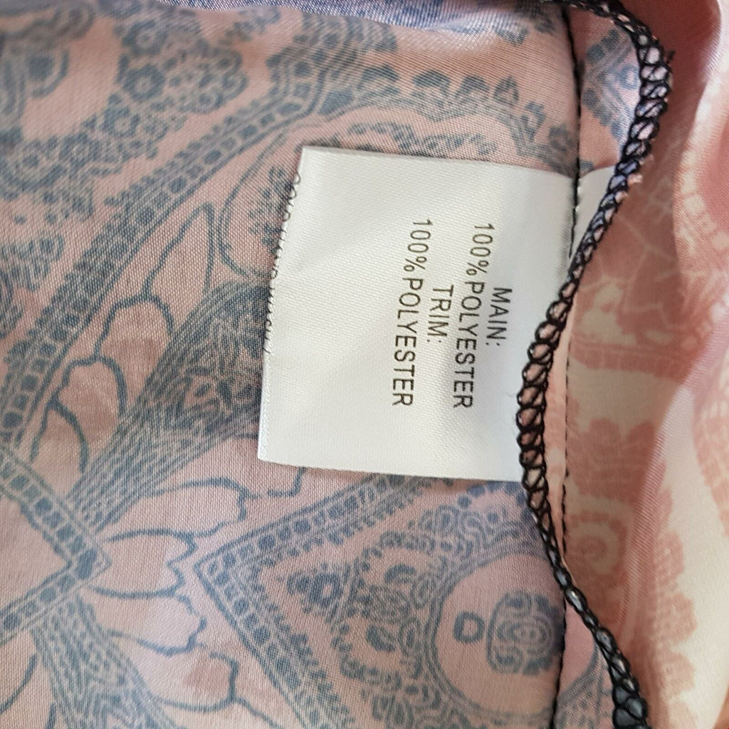 Katies Cutout Trapeze Ombre Paisley Top Blouse Party Cocktail Sleeveless Tunic