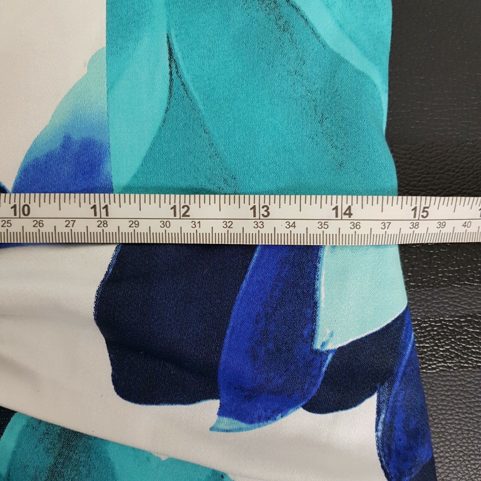 Dotti Tube Strapless Sheath Fit & Flare Dress Sweetheart Floral Blue White 14