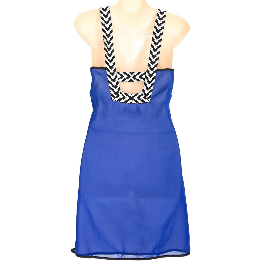 PILGRIM Women's Halter Split Front Love Song Chiffon Tank Dress Blue Size 6, NWT