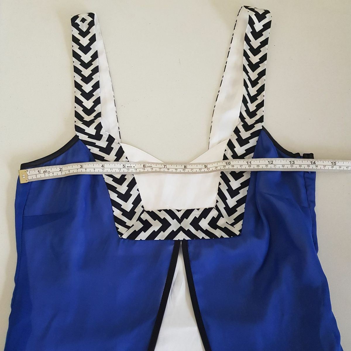 PILGRIM Women's Halter Split Front Love Song Chiffon Tank Dress Blue Size 6, NWT