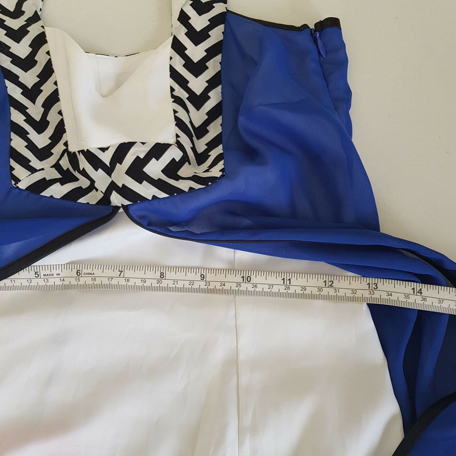 PILGRIM Women's Halter Split Front Love Song Chiffon Tank Dress Blue Size 6, NWT
