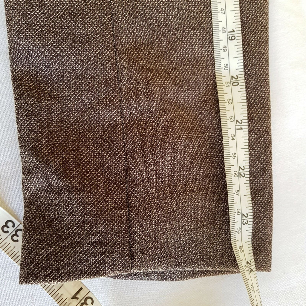 KINGFIELD Charles Voegele Dark Brown Women's Blazer Skirt Workwear Set Size 16