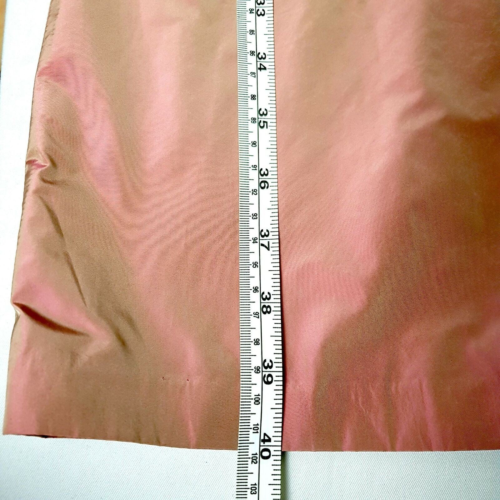 JIGSAW Sleeveless Pleated Neck Silk Midi Length Party A-Line Dress Peach Size 6