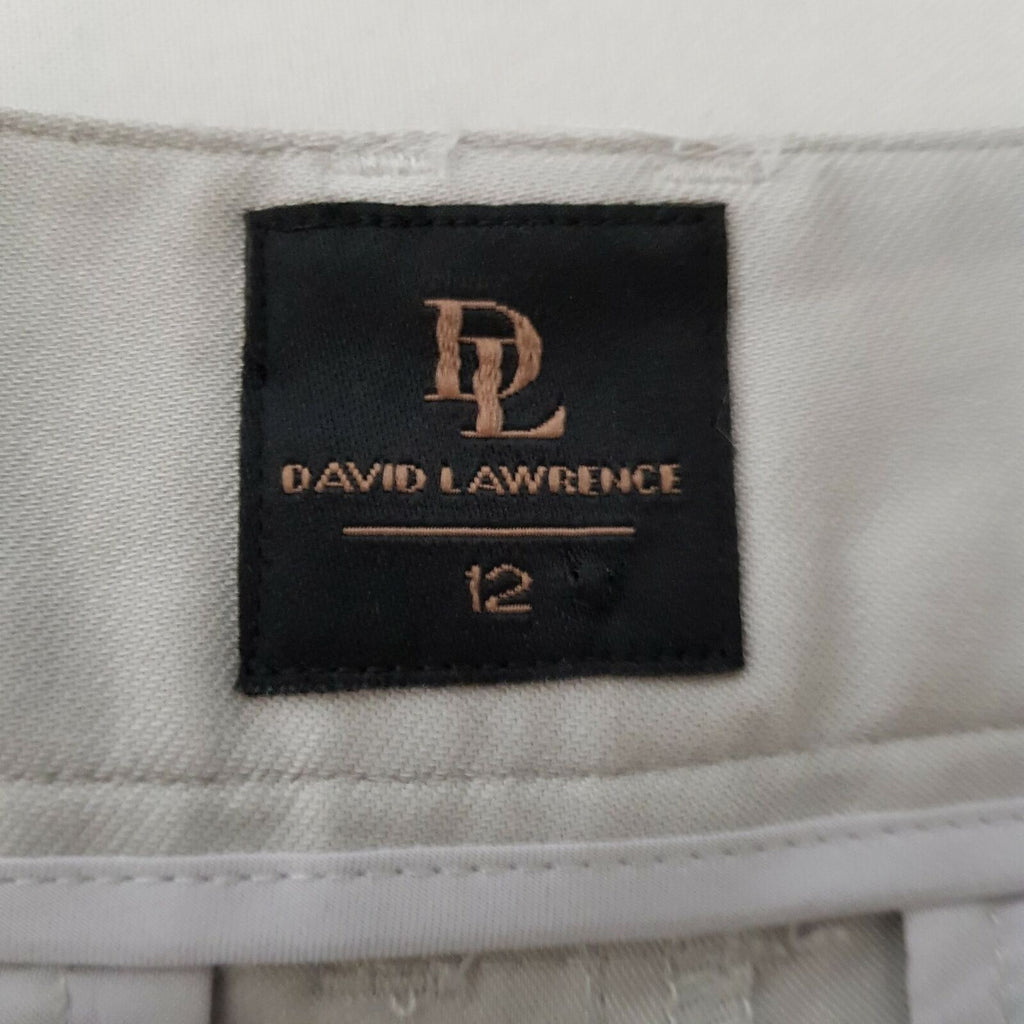 DAVID LAWRENCE Women's Mid Rise Waist Grey Shorts Cotton Casual Ladies Wear