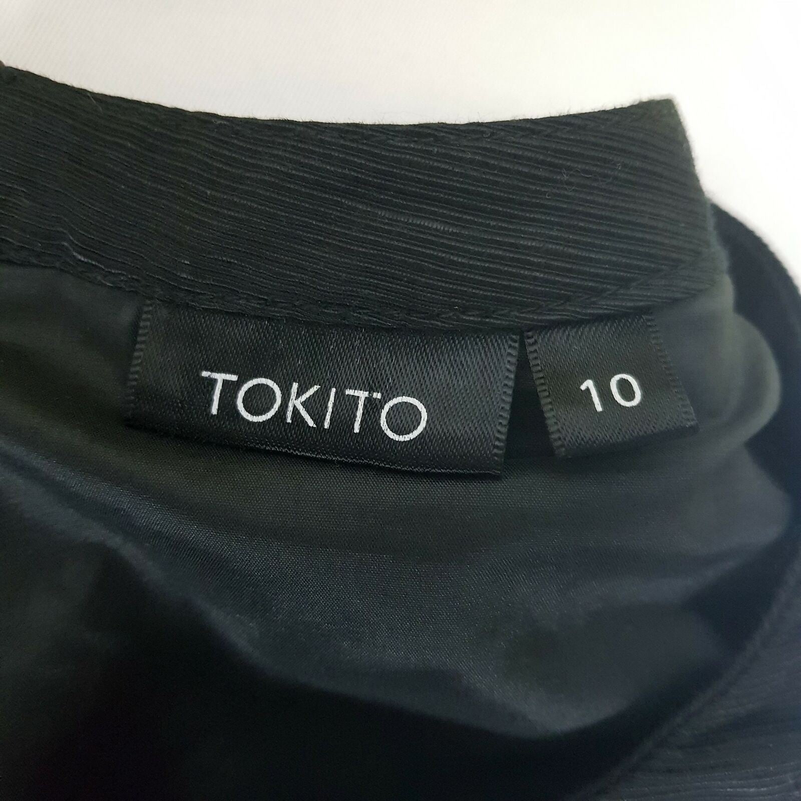 Tokito A-Line Fit & Flare Mini Dress Cocktail Party Short Sleeve Zipper Back