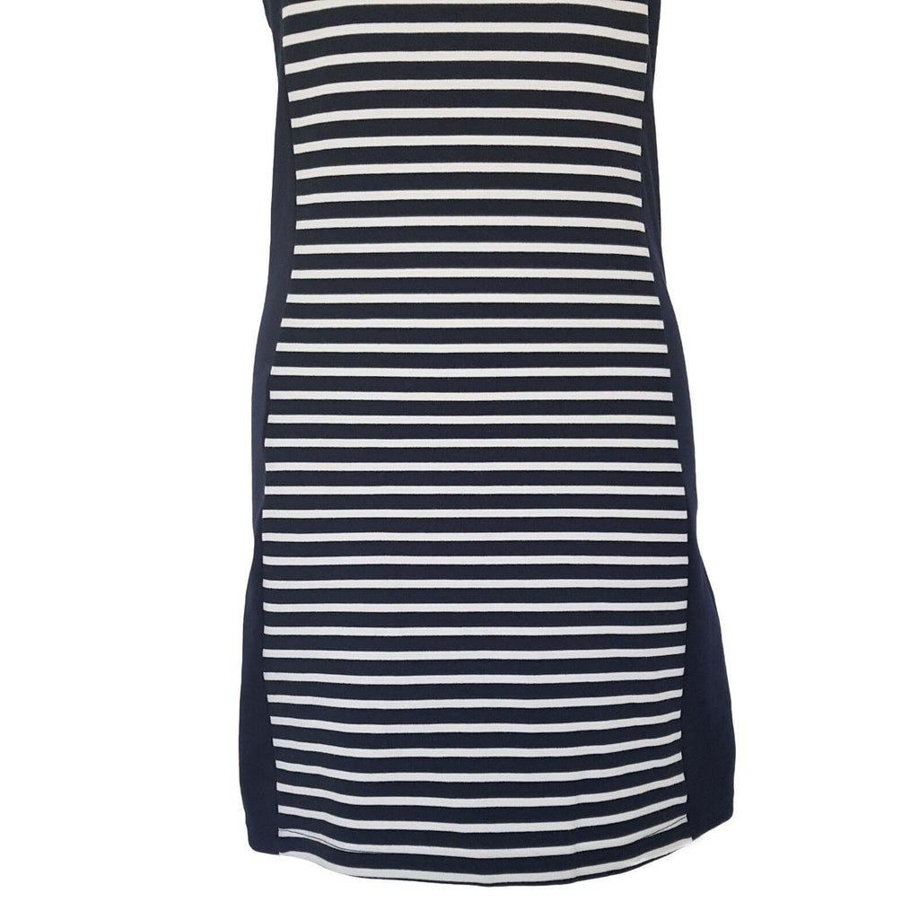 DOTTI Striped T-Shirt Dress Casual Ladies Wear Short Sleeves Knee Length Fitted