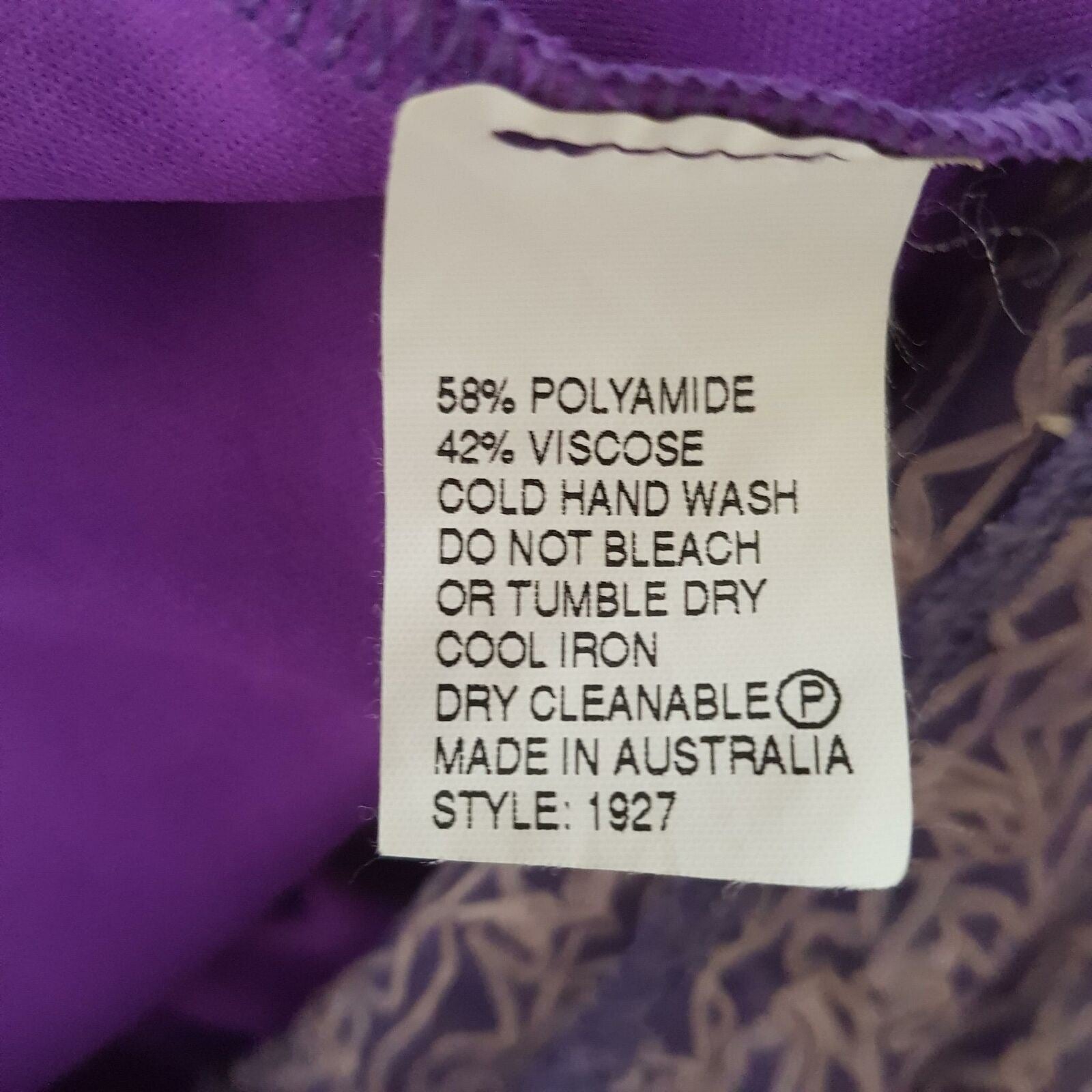 SEDUCE Purple Abstract A-Line Dress Sleeveless Deep V-Neck Casual Cocktail Party