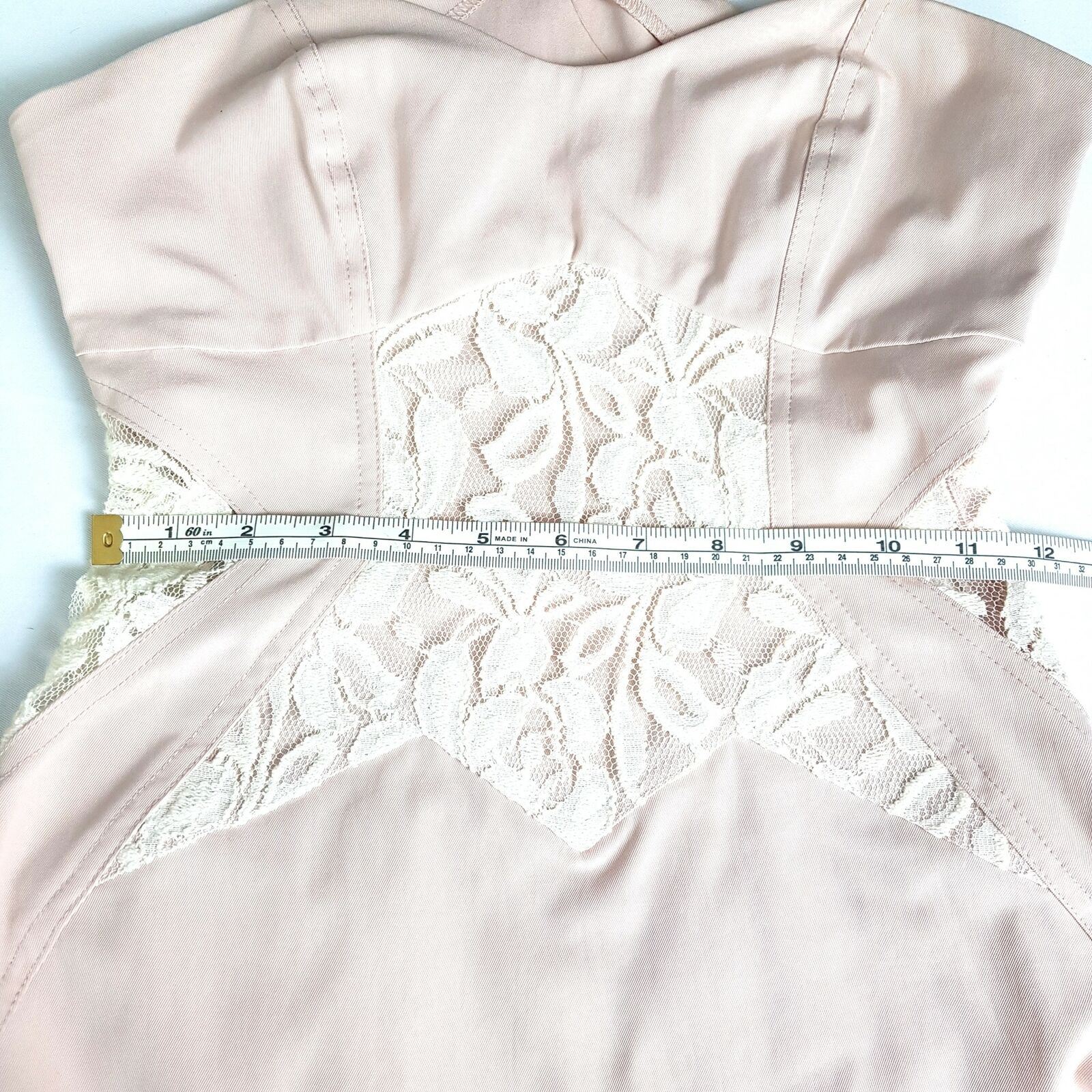 BLUEJUICE Pink White Floral Lace Women's Halter Sheath Sleeveless Dress Party