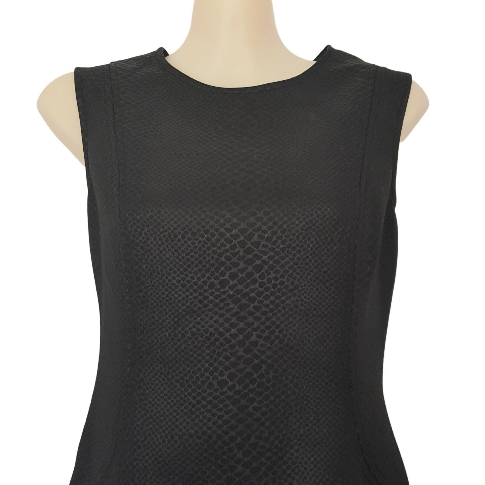 BARDOT Bodycon Formal Black Dress Wide Sleeves Back Zipper Corporate Work Wear