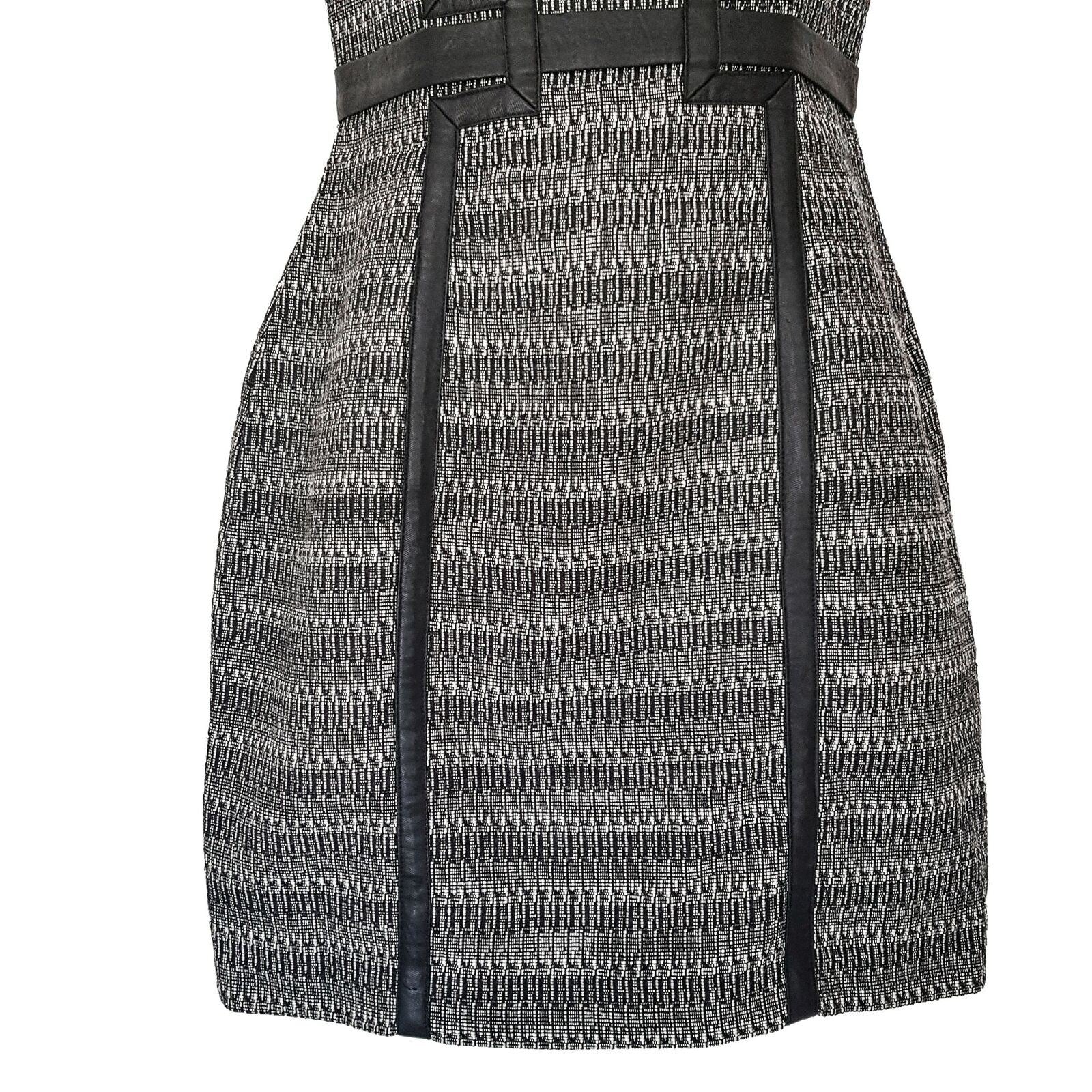 SEDUCE Black & Grey Knitted Dress Short Sleeve Ladies Office Corporate Work Wear