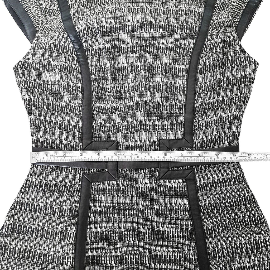 SEDUCE Black & Grey Knitted Dress Short Sleeve Ladies Office Corporate Work Wear