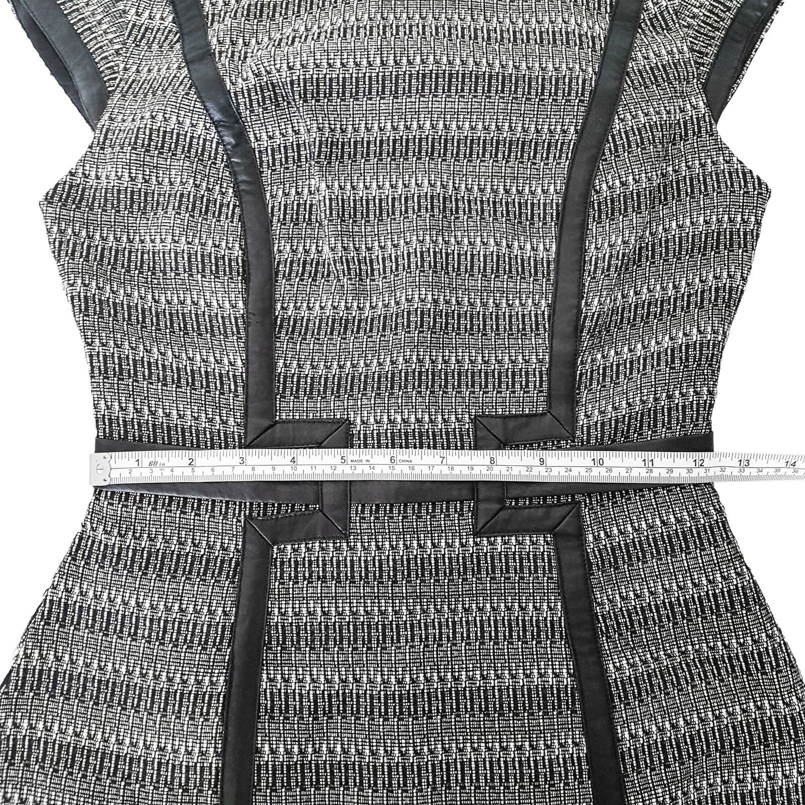 SEDUCE Black & Grey Knitted Dress Short Sleeve Ladies Office Corporate Work Wear