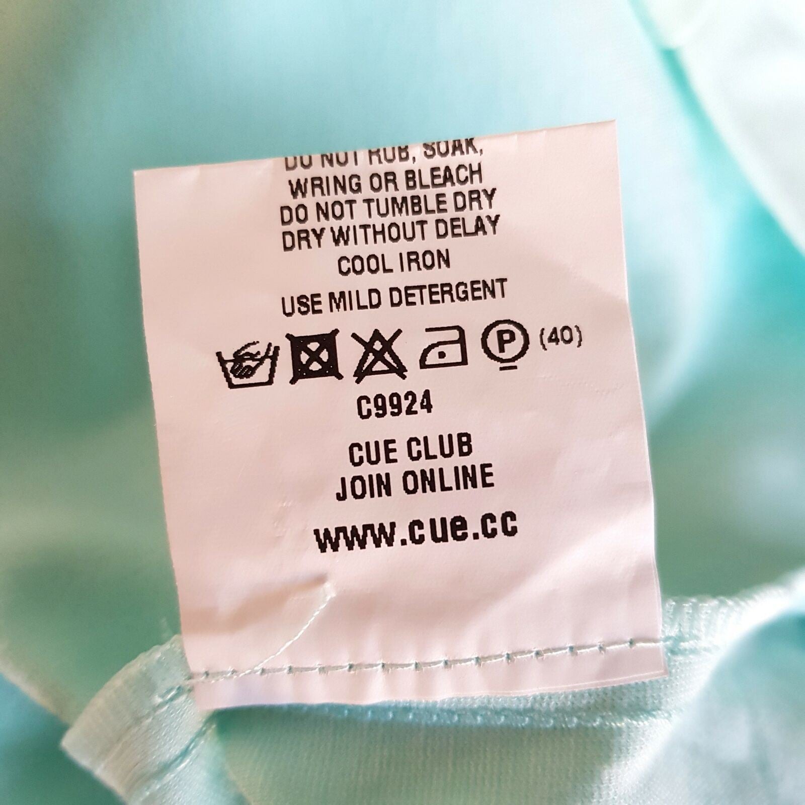 CUE Dress 10 Midi Light Blue Sleeveless V-Neck Peplum Sheath Workwear Officewear